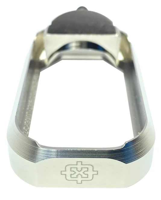 Cross Armory CRGFMWSV Flared Magwell Compatible w/Glock Gen1-3 Silver Anodized Aluminum