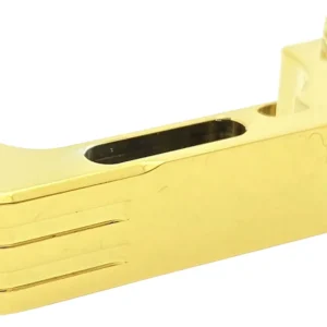 Cross Armory CRG5MCGD Mag Catch Extended Compatible w/Glock Gen4-5 Gold Anodized Aluminum