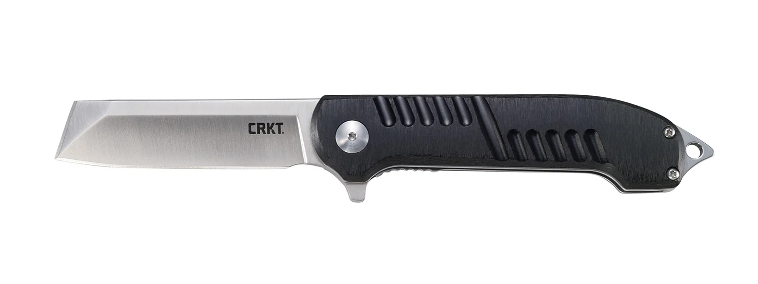 CRKT 4031 Razel GT 3.02" Folding Chisel Plain Satin 8Cr13MoV SS Blade Black/ Aluminum Handle Includes Pocket Clip