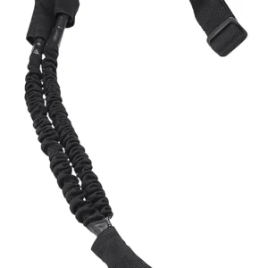 NcStar AQDBS1B VISM 1 Point Sling Black Nylon Strap w/Elastic Shock-Cord 46"-64" OAL Adjustable Bungee