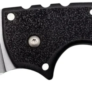 Cold Steel CS62RQ 4-Max Scout 4" Folding Plain Stone Washed Japanese AUS-10A SS Blade/ Black Griv-Ex Handle Includes Pocket Clip