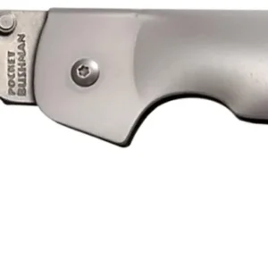 Cold Steel CS95FB Bushman Pocket 4.50" Folding Clip Point Plain Stone Washed 4116 Stainless Steel Blade/Stone Washed 420 Stainless Steel Handle Includes Pocket Clip