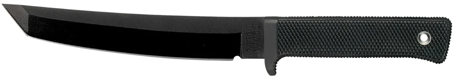 Cold Steel CS49LRT Recon 7" Fixed Tanto Plain Black Tuff-Ex Finish SK-5 Steel Blade/Black Kray-Ex Handle Includes Sheath