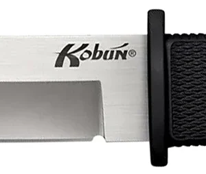 Cold Steel CS17T Kobun 5.50" Fixed Tanto Plain AUS-8A SS Blade/Black Deep Checkered Kray-Ex Handle Includes Belt Clip/Sheath
