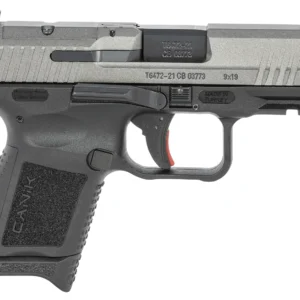 Canik HG6597TN TP9 Elite Subcompact 9mm Luger 3.60" 12+1 Black Tungsten Gray Cerakote Steel Slide Black Interchangeable Backstrap Grip