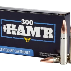 Wilson Combat A300HMR135HBN HAM'R Bonded 300 HAM'R 135 gr Speer HAM'R Bonded Nickel-Plated Brass 20 Bx/ 10 Case
