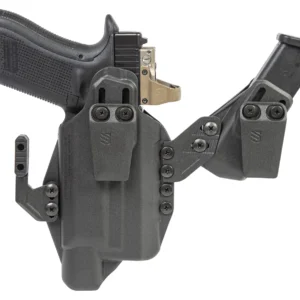 Blackhawk 416963BK Stache IWB Size 63 Black Polymer Belt Clip Fits S&W M&P Shield w/Crimson Trace Laser Ambidextrous