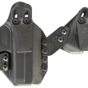 Blackhawk 416168BK Stache IWB Size 68 Black Polymer Belt Clip Compatible w/Glock 43/ 43x/Springfield Hellcat Ambidextrous