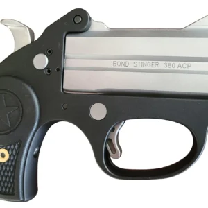 Bond Arms BASL Stinger Stinger 380 ACP 2rd Shot 3" Matte Stainless Aluminum Frame Black Rubber Grips Right Hand