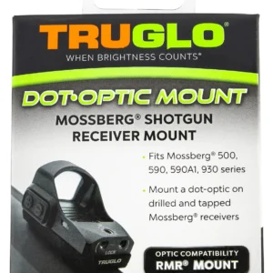 TruGlo TGTG8955M2 Shotgun Receiver Mount Black Mossberg Trijicon RMR