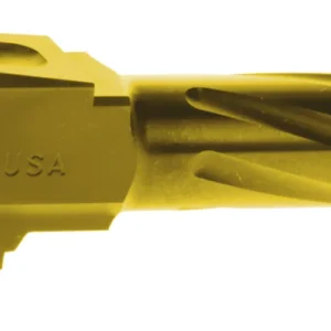 Rival Arms RARA20G301E Precision V1 Match Grade 9mm Luger 3.41" Fluted Gold PVD Stainless Steel, Fits Glock 43/43X
