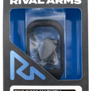 Rival Arms RARA70G121A Two Piece Magwell Compatible w/Gen5 Glock 17/22/34/35, Black Anodized Aluminum