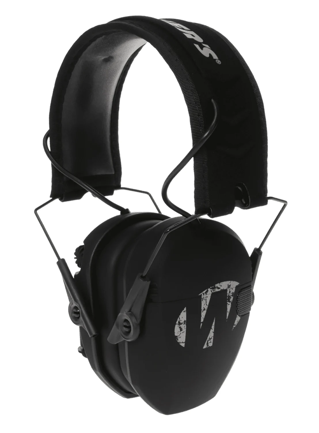 Walker's GWPRSEMFS Razor Slim Electronic Freedom Muff 23 dB Over the Head Black w/Distressed Walker's Logo Polymer