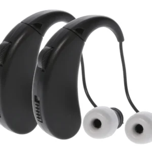 Walker's GWPRCHUE2PK Ultra Ear BTE Hearing Enhancer 22 dB Behind the Ear Rechargeable 2 Pack
