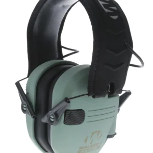 Walker's GWPRSEMSGN Razor Slim Electronic Muff 23 dB Over the Head Sage Green/Black Polymer