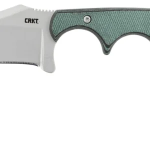 CRKT 2379 Minimalist Persian 2.76" Fixed Recurve Plain Bead Blasted 8Cr13MoV SS Blade/Green Contoured Resin Infused Fiber Handle Includes Lanyard/Sheath