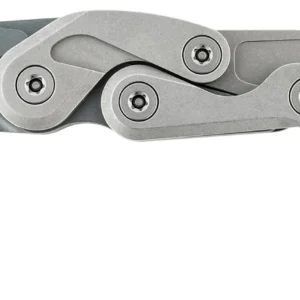 CRKT 4045 Provoke Compact 2.26" Folding Hawkbill Plain Stonewashed D2 Steel Blade, Stonewashed Aluminum Handle, Includes Pocket Clip