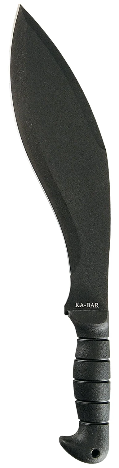 Ka-Bar 1249 Kukri 11.50" Black SK-5 Steel Blade/ Black TPR Handle 17" Long Includes Sheath