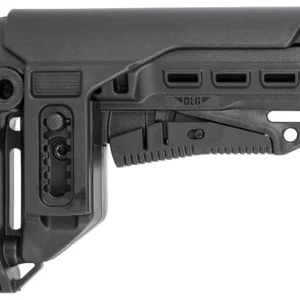 NcStar DLG-130-052 Compact PCP52 Mil-Spec Stock Black Synthetic Collapsible with Adjustable Cheekpiece
