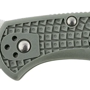 Spyderco C33PSFG Delica 4 Lightweight 2.88" Folding Drop Point Part Serrated VG-10 SS Blade Foliage Green Bi-Directional Texturing FRN Handle Includes Pocket Clip