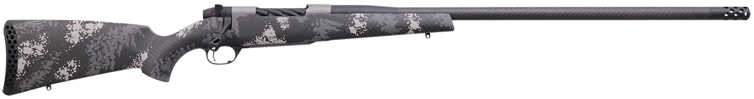 Weatherby MCT20N65RWR6B Mark V Backcountry 2.0 Ti 6.5 Wthby RPM 4+1 24" Carbon Fiber Wrapped Barrel, Graphite Black Cerakote Metal Finish, Black with Gray/White Sponge Accents Peak 44 Blacktooth Stock