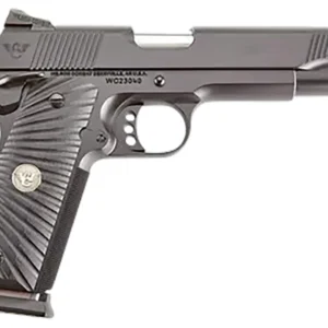 Wilson Combat CQBFS9A CQB Full Size Frame 9mm Luger 10+1 5" Match Grade Barrel, Black Serrated Carbon Steel Slide, Black Armor-Tuff Carbon Steel Frame w/Beavertail, Black G10 Starburst Grip