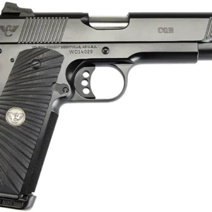 Wilson Combat CQBFS9 1911 CQB Full Size Frame 9mm Luger 10+1 5" Match Grade Barrel, Black Serrated Carbon Steel Slide, Black Armor-Tuff Carbon Steel Frame w/Beavertail, Black G10 Starburst Grip