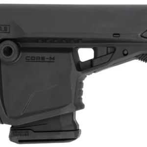FAB Defense FXGLCOREMAGB GL-Core Survival Buttstock w/Rubber Butt Pad & Built-In Mag Carrier for AR-Platform Compatible w/Mil-Spec & Commercial Tubes Black Polymer (Tube NOT Included)