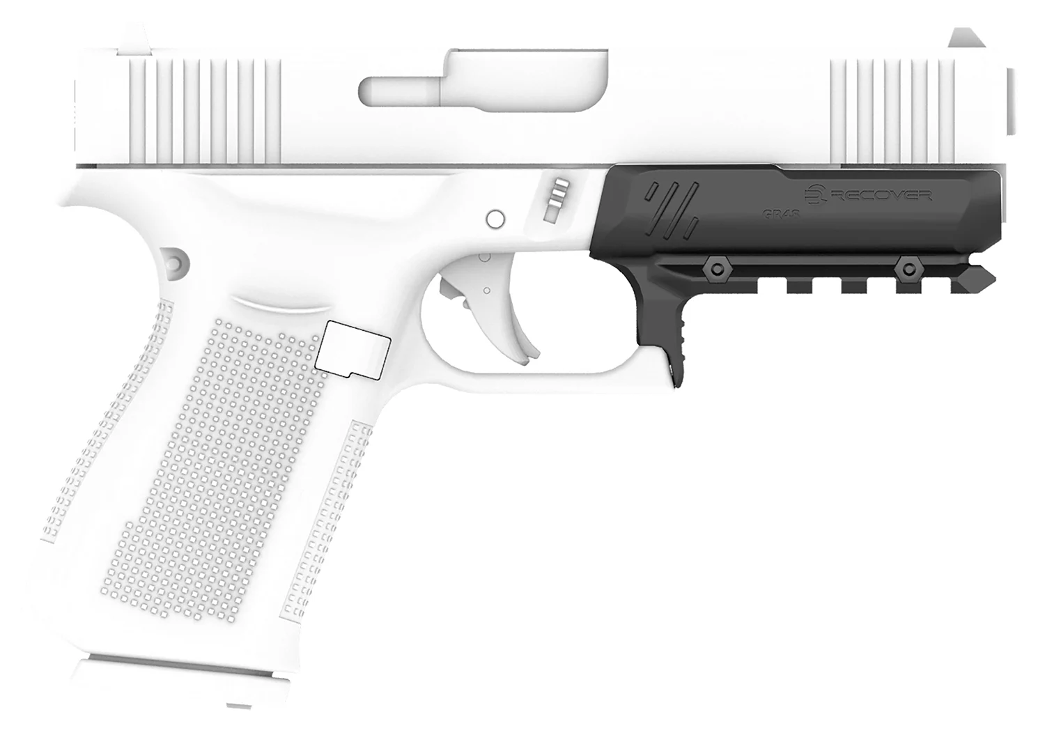 Recover Tactical GR4801 Full Size Rail for Glock 48 Black