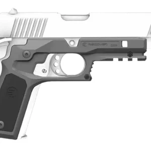 Recover Tactical CC3P0401 Frame Grip Gray Polymer Frame with Interchangeable Black & Gray Panels for Standard Frame 1911
