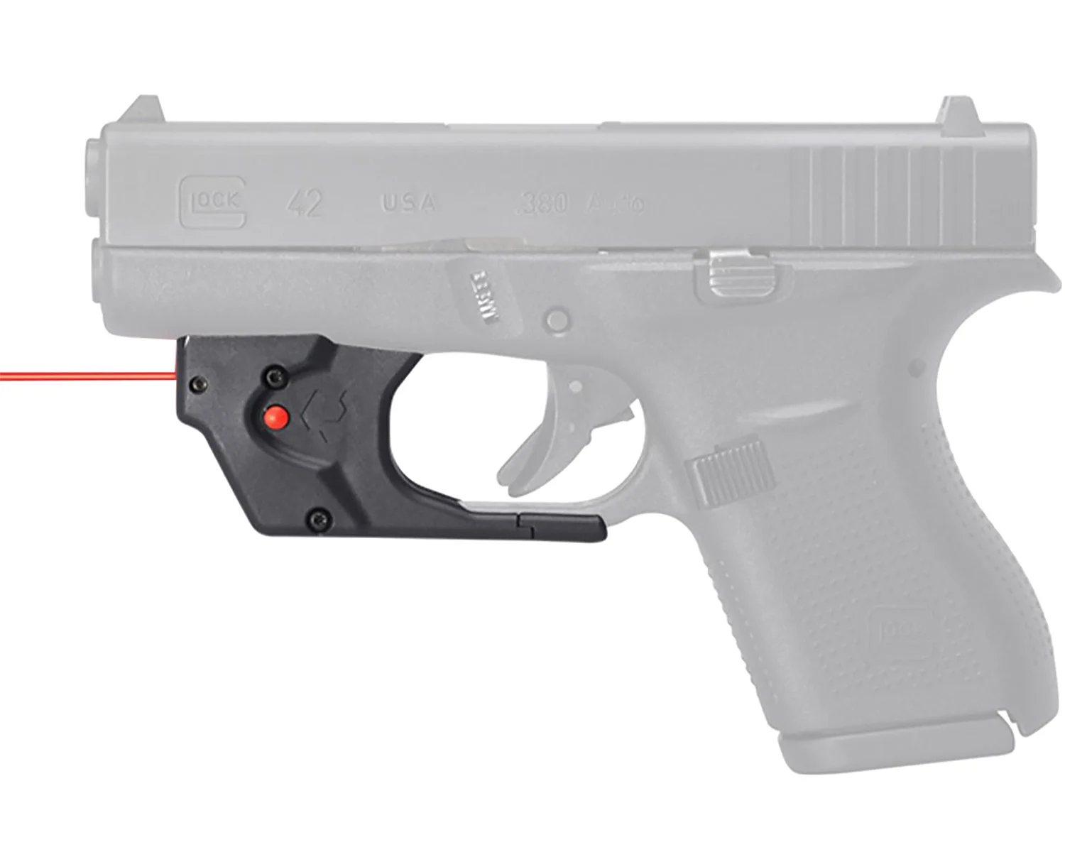 Viridian 9120014 Red Laser Sight for Glock 42/43/43X/48 E-Series Black
