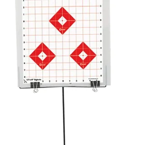 Caldwell 110005 Ultra Portable Target Stand Black/Red/White Steel Silhouette/Shapes Standing Includes 8 Silhouette Targets/8 Sight-In Targets