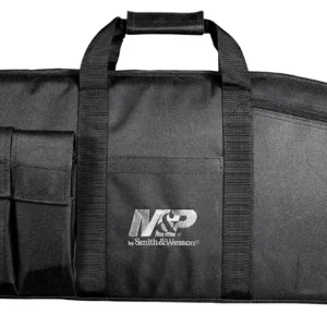 M&P Accessories 110016 Duty Series Large Case 45" Black 5 Exterior Mag Pouches for Rifle/Shotgun