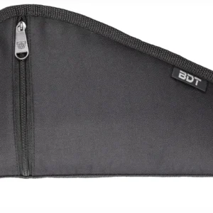 Bulldog BDT619B Deluxe Pistol Case With Pocket & Sleeve, Black Water-Resistant Outer Shell, Impact-Resistant Padding, Heat-Resistant Quilted Lining 9"L x 6" H