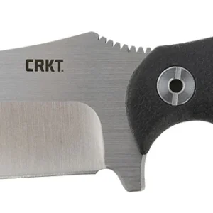 CRKT 2866 Catchall  5.51" Fixed Sheepsfoot Plain Brushed Satin 8Cr13MoV SS Blade/Black GRN w/Rubber Overlay Handle Includes Sheath