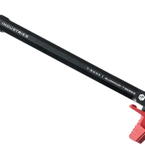 Strike Industries AR-TBCH-223-BK-RED T-Bone Charging Handle .223/5.56x45mm Nato Red Polymer Handles Aluminum Shaft for AR-15