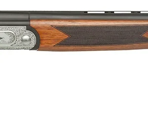 Dickinson LLC GW12W26P Green Wing  12 Gauge 2rd 3" 26" Matte Black Vent Rib Barrel, Engraved Steel Receiver w/Satin Silver Metal Finish, Bead Front Sight, Wood Stock & Ejector