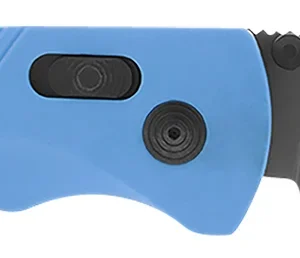 S.O.G SOG11180341 Flash AT 3.45" Folding Plain TiNi Cryo D2 Steel Blade/Civic Cyan GRN Handle Includes Pocket Clip