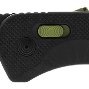 S.O.G SOG11410941 Aegis AT 3.13" Folding Drop Point Plain Black TiNi Cryo D2 Steel Blade/Black w/Moss Accents GRN Handle
