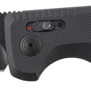 S.O.G SOG15380357 SOG-TAC Auto 3.43" Folding Tanto Plain Black TiNi Cryo D2 Steel Blade Black Micro-Textured Anodized Aluminum Handle Includes Pocket Clip