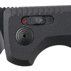 S.O.G SOG15380757 SOG-TAC Auto Compact 2.94" Folding Straight Back Plain Black TiNi Cryo D2 Steel Blade Black Micro-Textured Anodized Aluminum Handle Includes Pocket Clip