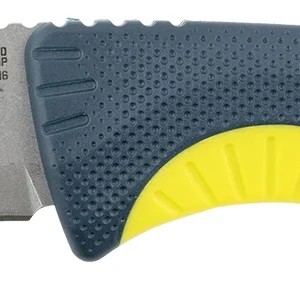 S.O.G SOG17410141 Aegis FX  3.70" Fixed Drop Point Plain Stonewashed 4116 Krupp SS Blade, Indigo w/Acid Accents GRN Handle, Includes Sheath