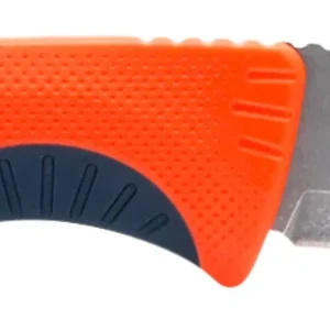 S.O.G SOG17410341 Aegis FX  3.70" Fixed Drop Point Plain Satin 4116 Krupp SS Blade, Recue Red w/Indigo Accents GRN Handle, Includes Sheath