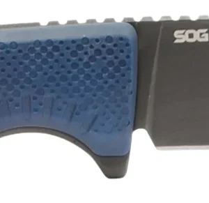 S.O.G SOG17790157 Altair FX  3.40" Fixed Clip Point Plain Satin TiCN Cryo CPM 154 SS Blade, Squid Ink Black GRN Handle, Includes Sheath