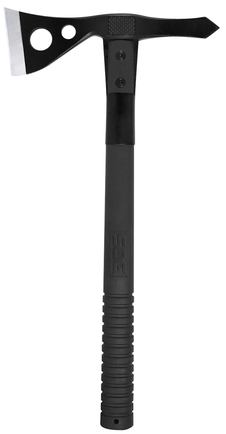 S.O.G SOGF01TNCP Tactical 2.75" Blade 420HC SS Blade Black Side Hammer Checkering GRN Handle 15.75" Long Tomahawk