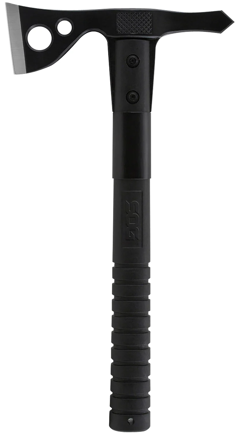 S.O.G SOGF06TNCP FastHawk 2" Blade 420HC SS Blade Black Side Hammer Checkering w/"SOG" GRN Handle 12.50" Long Tomahawk