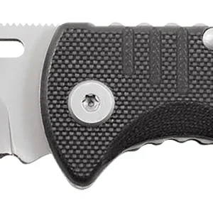 S.O.G SOGFF1001C Salute Mini 3.10" Folding Clip Point Plain Bead Blasted 8Cr13MoV SS Blade Black G10 Handle Includes Pocket Clip