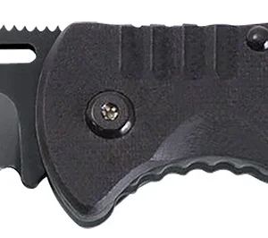 S.O.G SOG-FF11-CP Salute 3.62" Folding Clip Point Plain Black Hardcased 8Cr13MoV SS Blade Black G10 Handle Includes Belt Clip