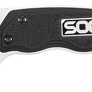 S.O.G SOG-GB1001-C Gambit 2.58" Fixed Sheepsfoot Plain Satin Polished 7Cr17MoV SS Blade Black GRN Handle Includes Sheath