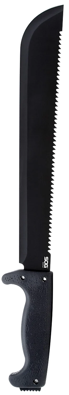 S.O.G SOG-MC01-N SOGfari 13" Black Powder Coated 3Cr13MoV SS Blade Black Kraton Handle 19" Long Includes Sheath